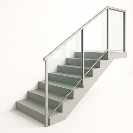 Framed Glass Railing