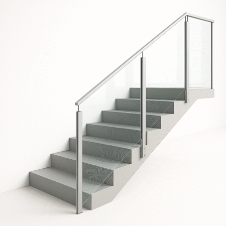 Semi Frameless Railing