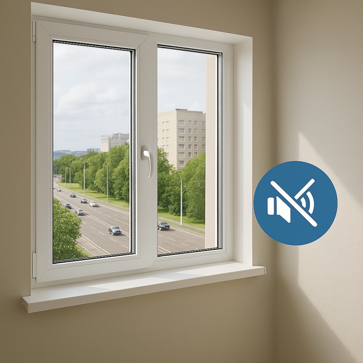 uPVC windows for noise reduction